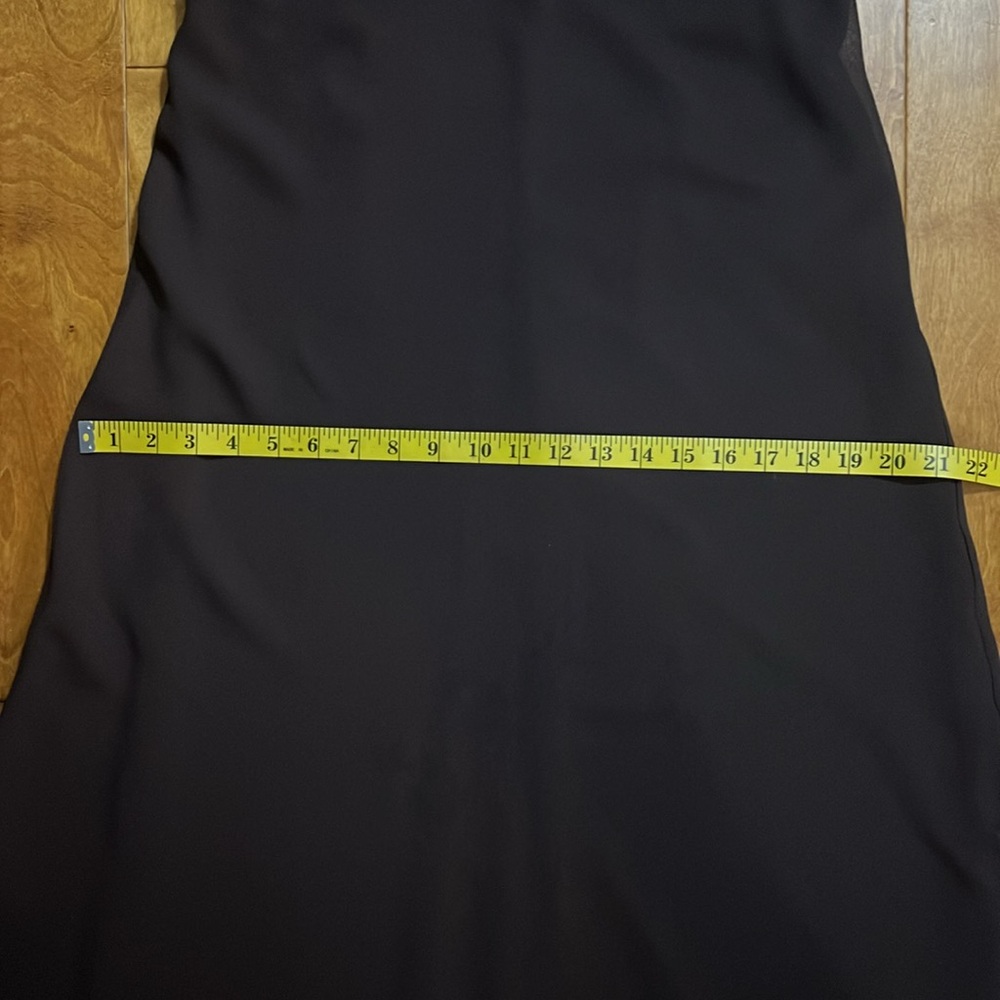 Vintage Los Angeles Gal Y2K Chocolate Brown Maxi Slip Dress Size 10 90’s Grunge - Picture 7 of 11